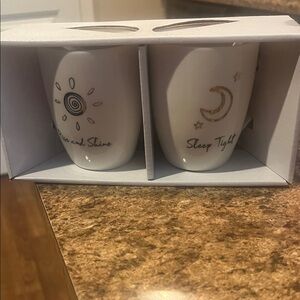 Whimsical Sun and Moon Mug Set